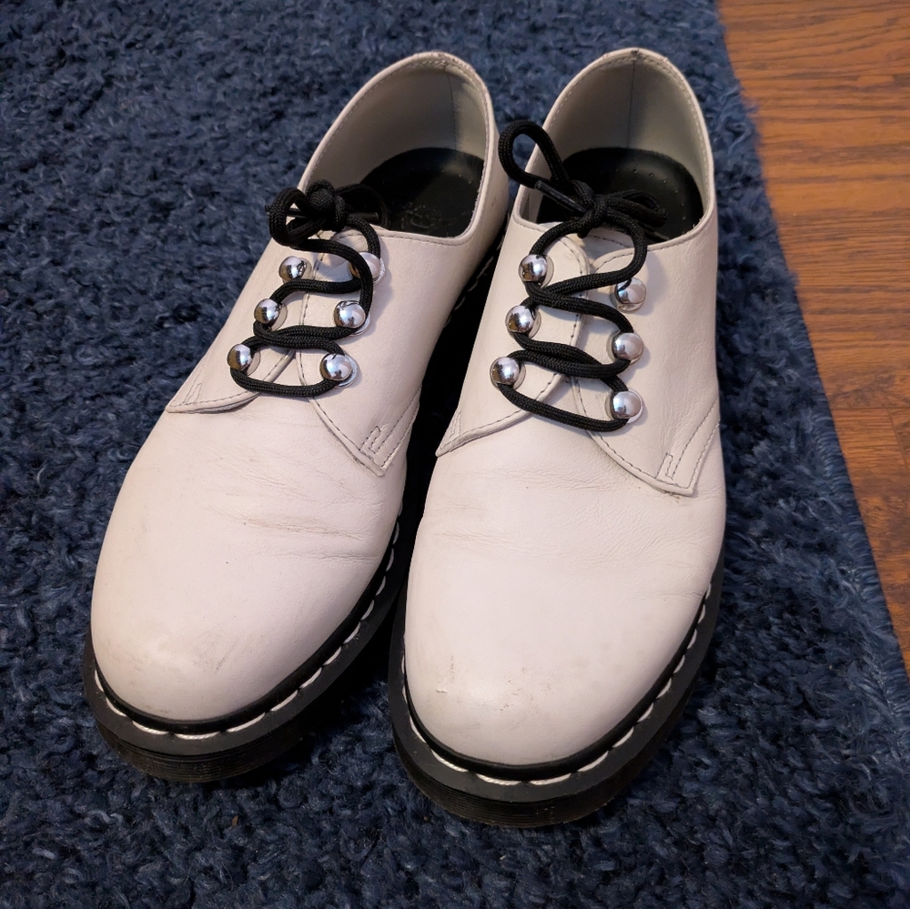 Dr. Martens White Oxfords